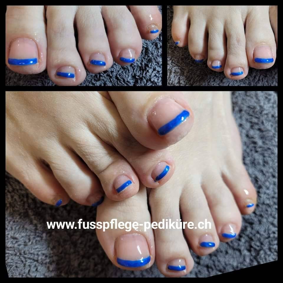 Fussfrench Winterthur blau