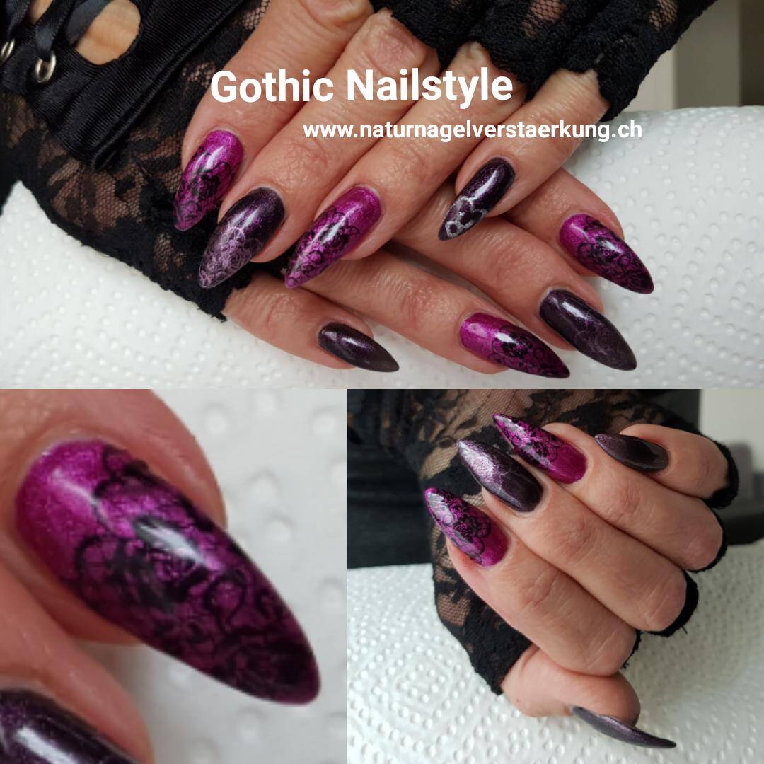 Nägel Winterhur Nailart Gothic
